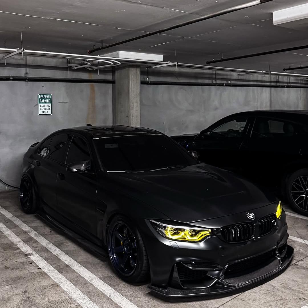 Matte Satin Black Ceramic Black Car Vinyl Wrap BMW  PET  review gain 02
