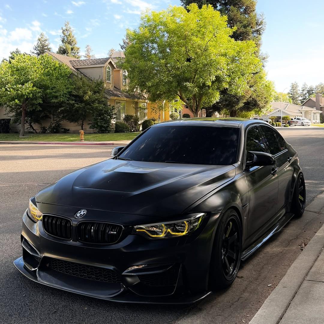 Matte Satin Black Ceramic Black Car Vinyl Wrap BMW  PET  review gain 03