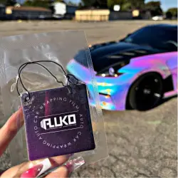 Gloss Rainbow Holographic Chrome White Car Vinyl Wrap review z34queen 03