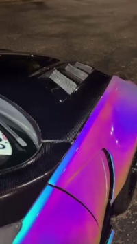 Gloss Rainbow Holographic Chrome White Car Vinyl Wrap review z34queen 06
