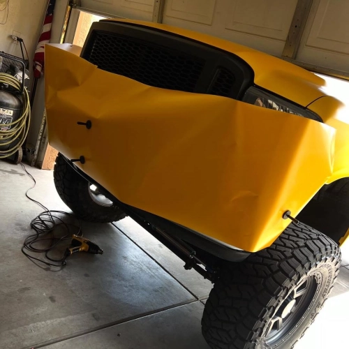 Matte Metallic Satin Energetic Yellow Car Vinyl Wrap review 