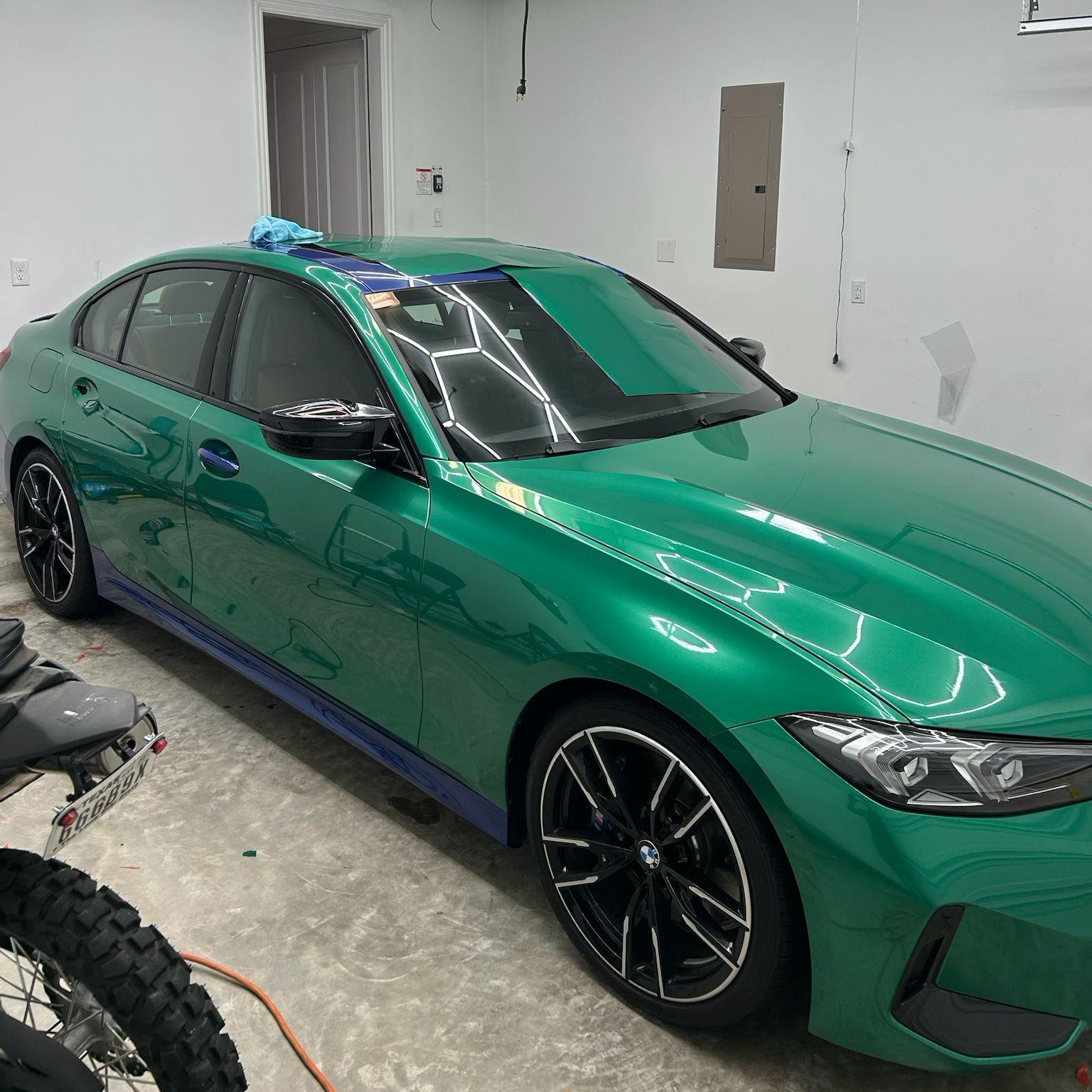 Best Gloss Metallic Isle Of Man Green Car Vinyl Wrap review Grant 01