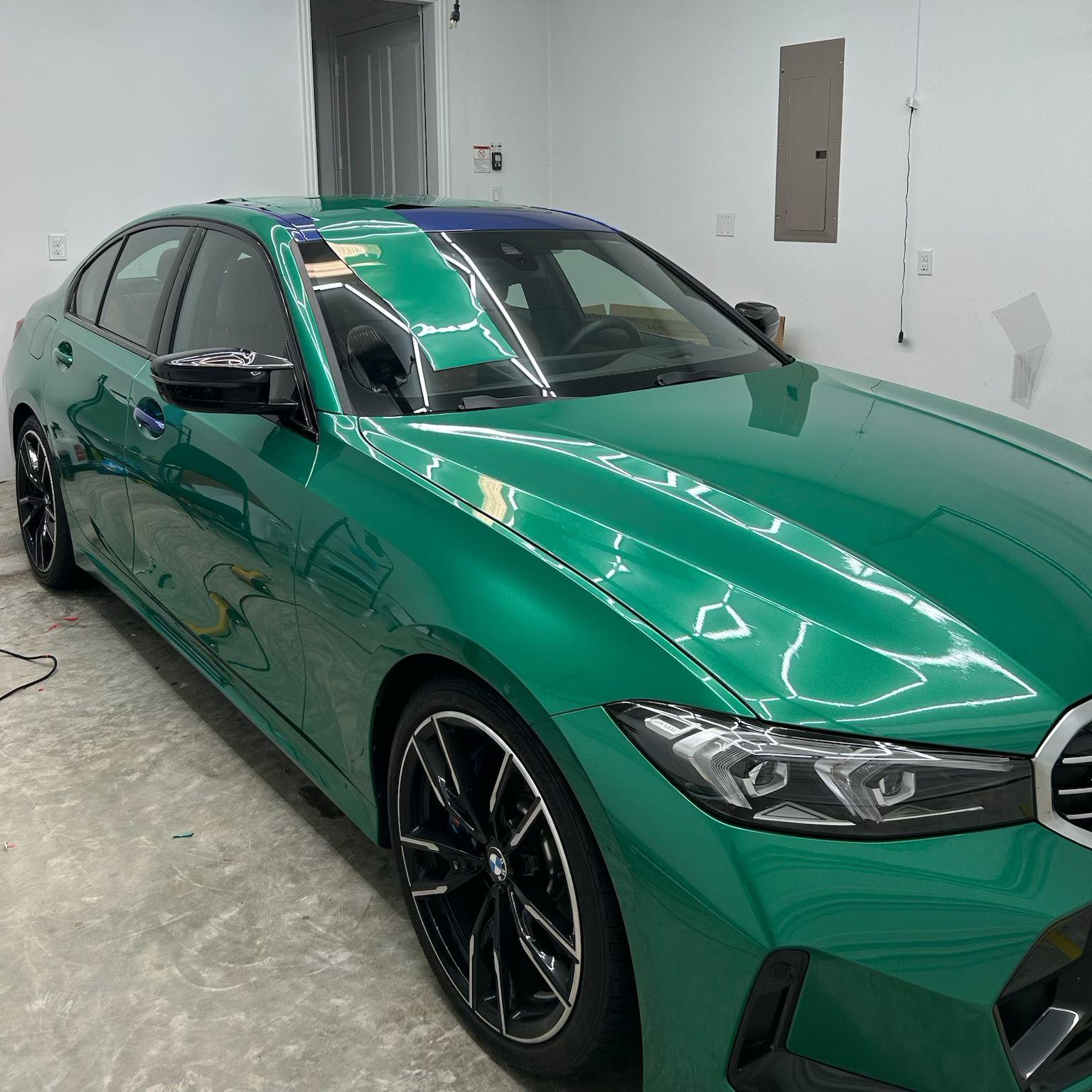 Best Gloss Metallic Isle Of Man Green Car Vinyl Wrap review Grant 02