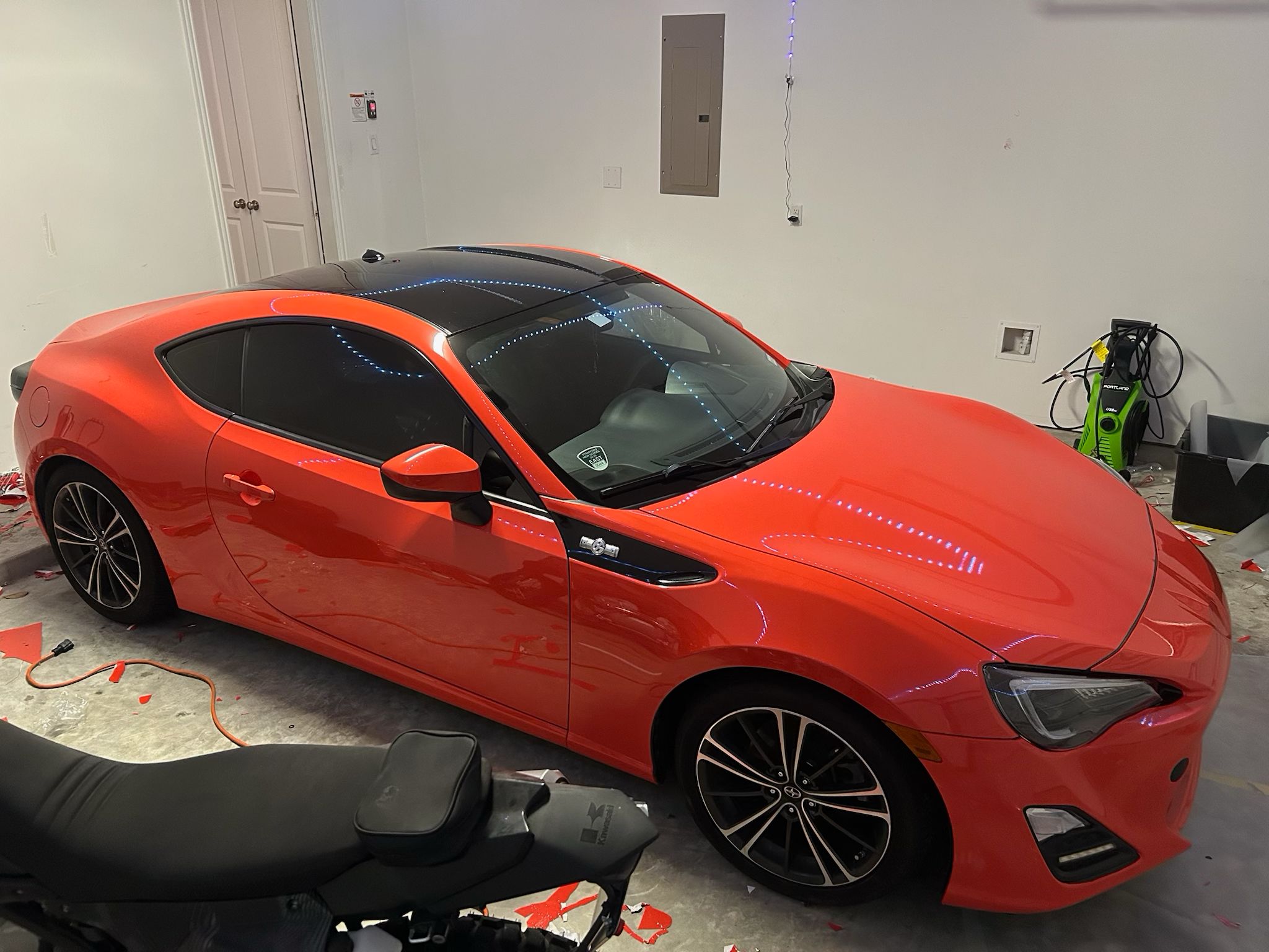 Gloss Porsche Orange Car Vinyl Wrap PET review grant 01