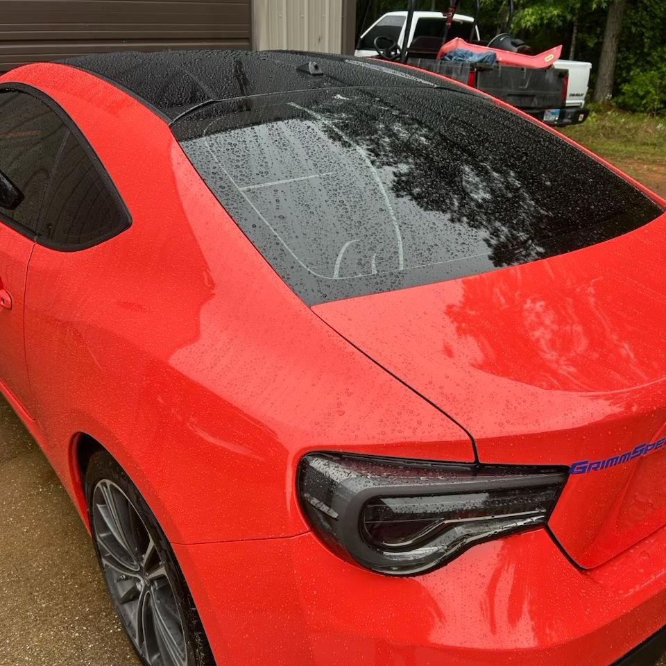 Gloss Porsche Orange Car Vinyl Wrap PET review grant 02