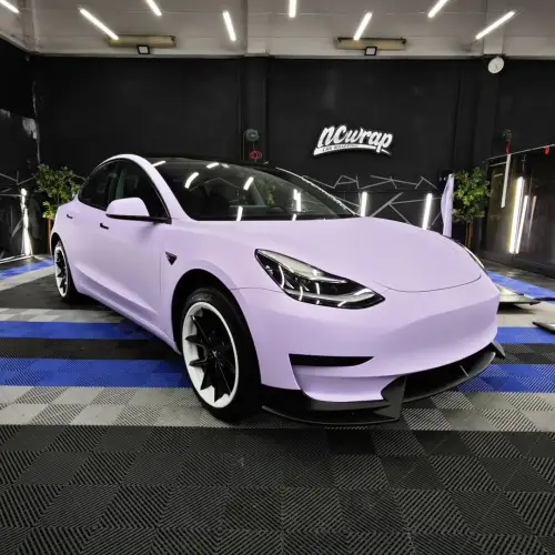 Matte Satin Lavender Purple Car Vinyl Wrap PET review 