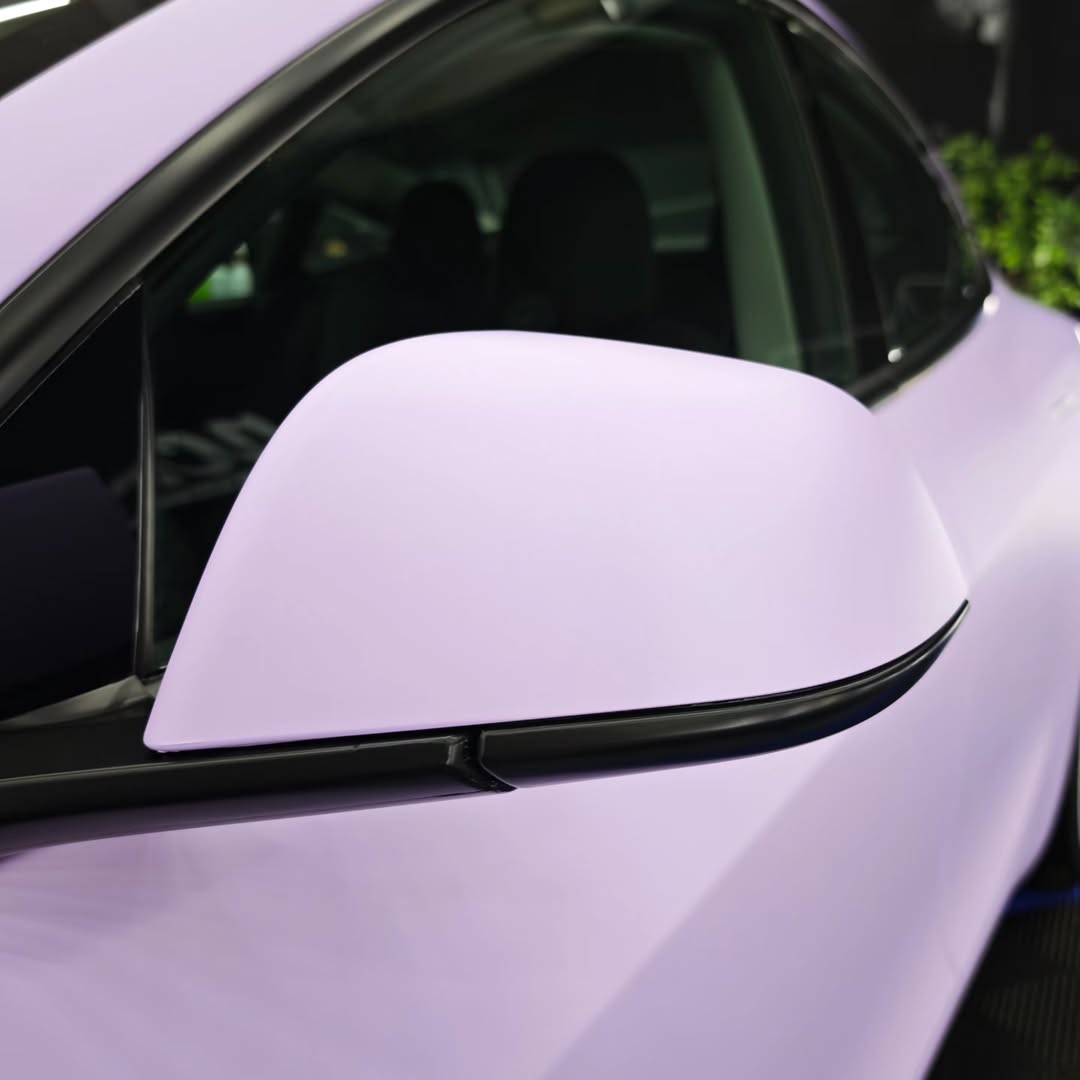 Matte Satin Lavender Purple Car Vinyl Wrap PET review ncw 02