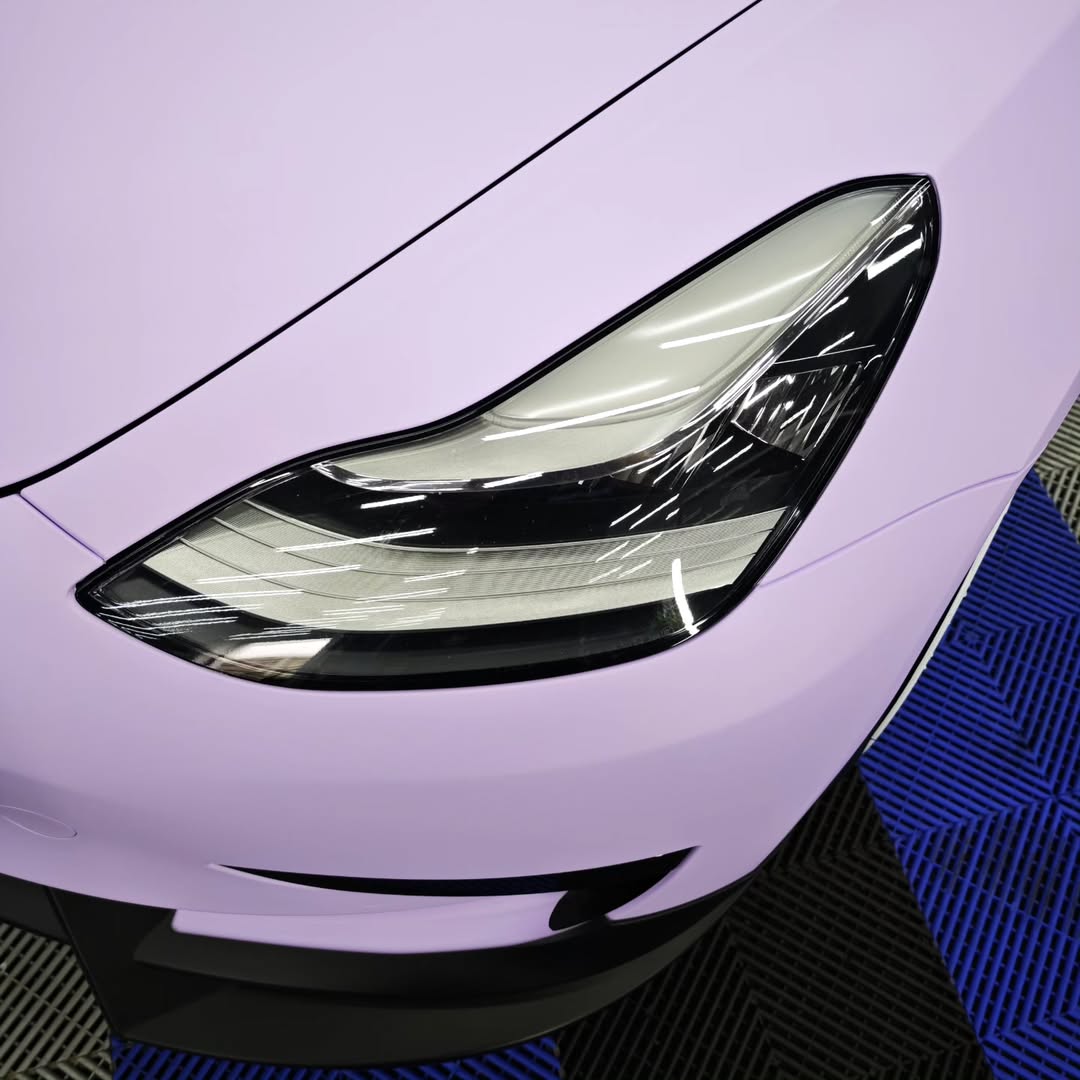 Matte Satin Lavender Purple Car Vinyl Wrap PET review ncw 03