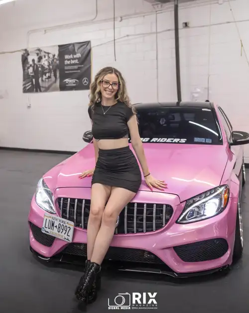 Gloss Metallic Rainbow Laser Pink Car Vinyl Wrap review 