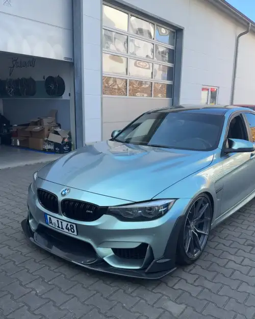 Gloss Metallic Hadlin Green Car Vinyl Wrap PET review 