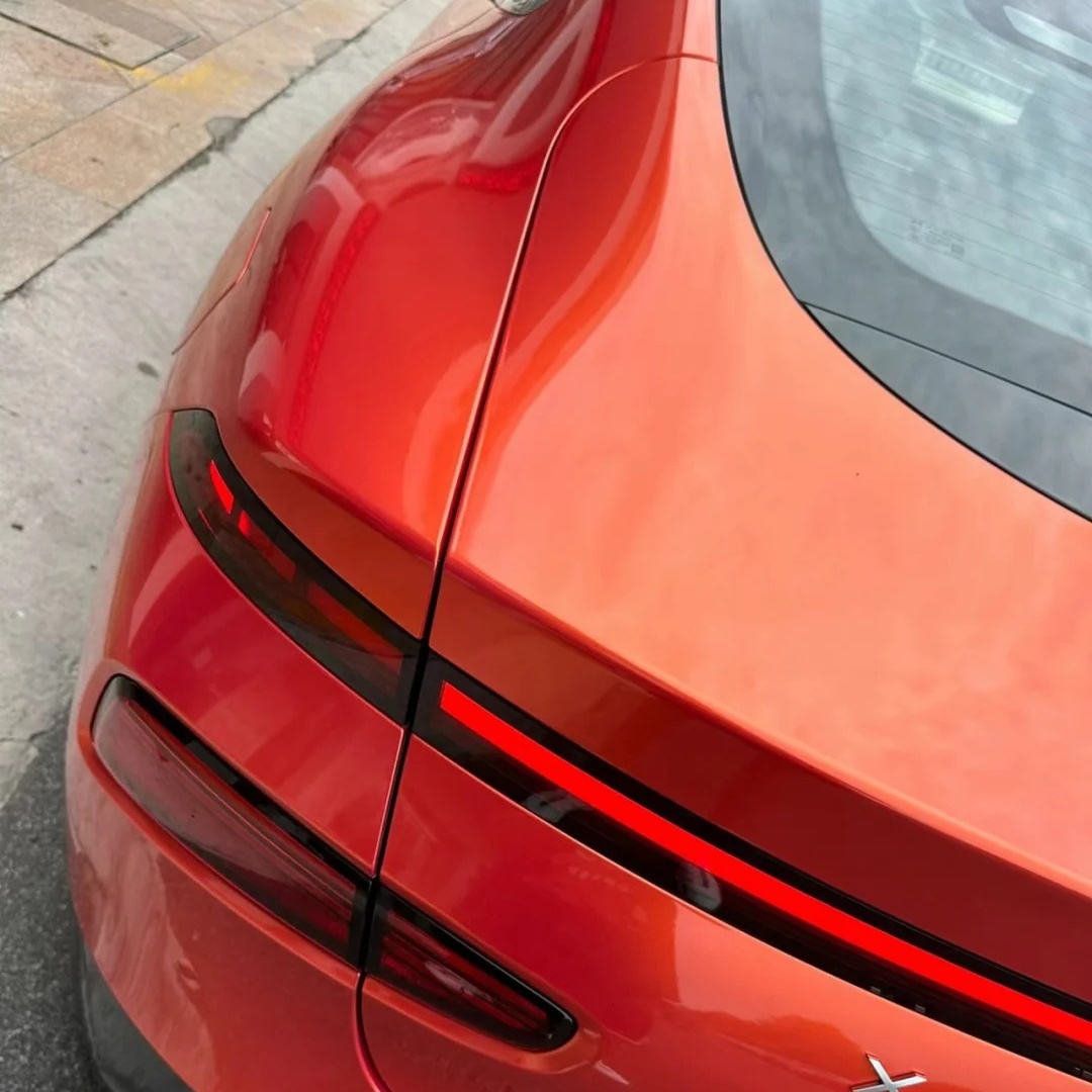 Gloss Metallic Sakhir Orange Car Vinyl Wrap PET review Orange