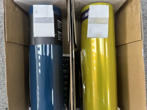 Gloss Petrol Blue Car Vinyl Wrap PET review 