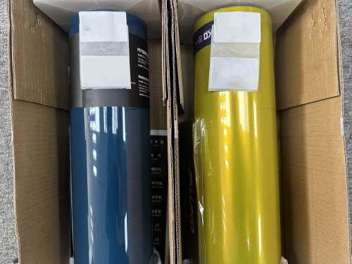 Gloss Petrol Blue Car Vinyl Wrap PET review 