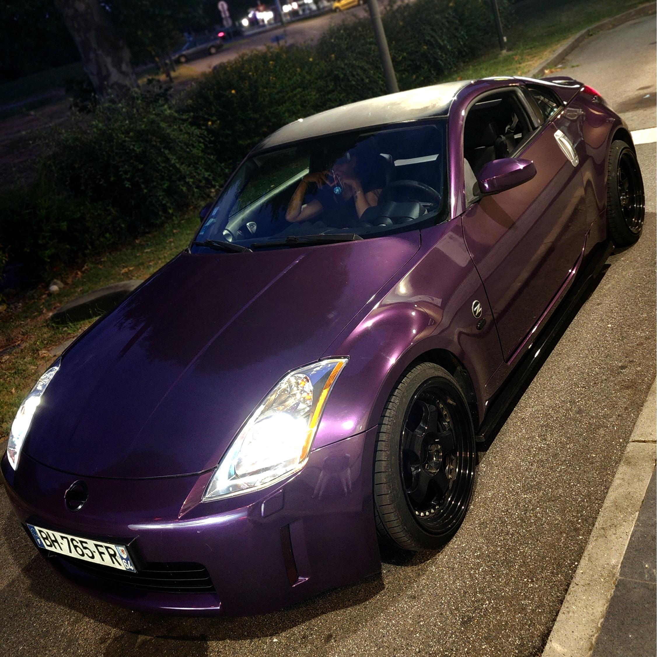 Gloss Metallic Twilight Purple Car Vinyl Wrap PET review Twilight 01
