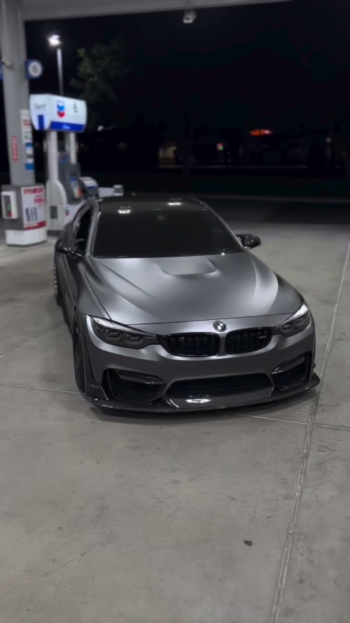 Matte Metallic Dark AMG Grey Car Vinyl Wrap PET review 