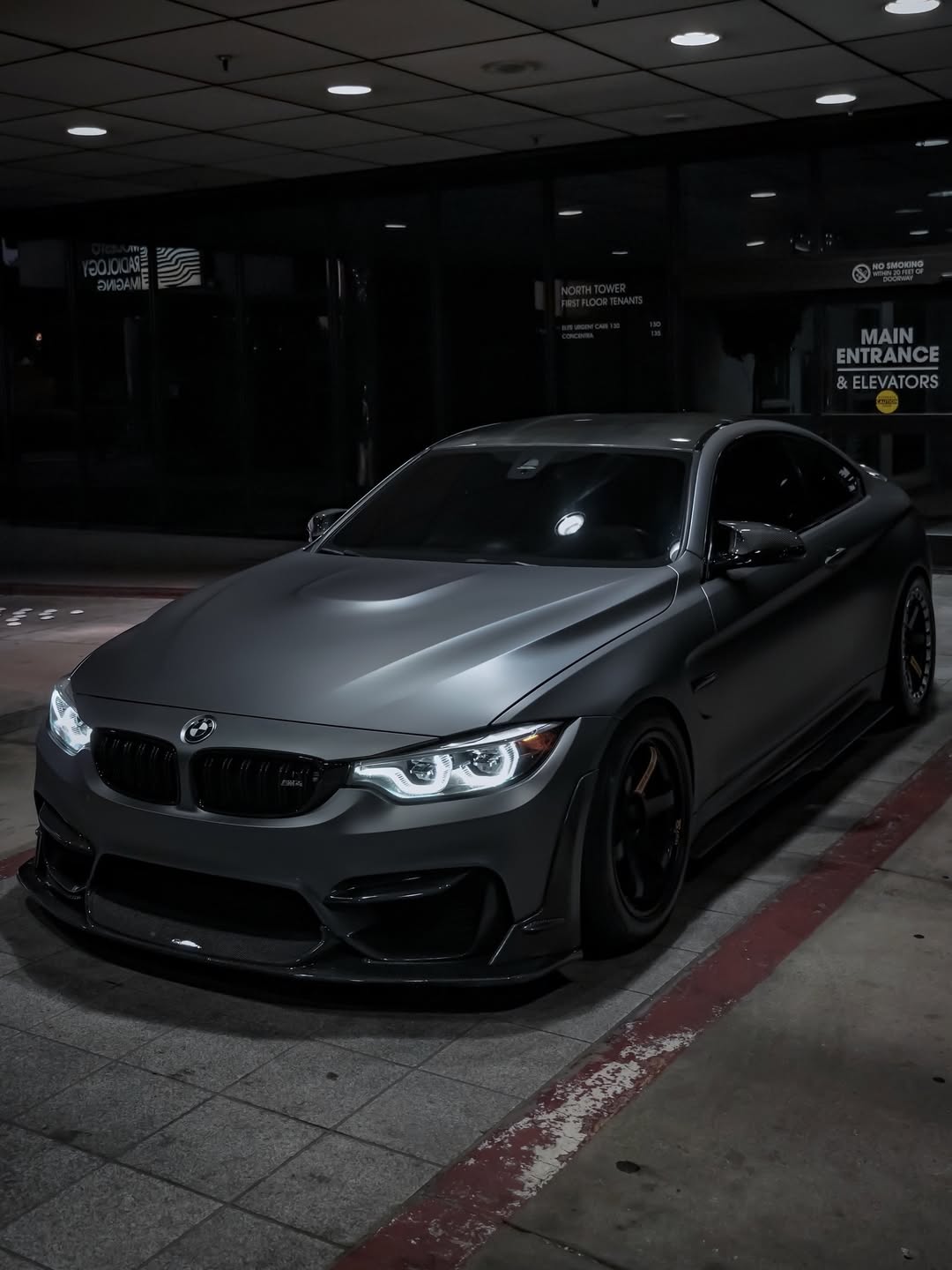 Matte Metallic Dark AMG Grey Car Vinyl Wrap PET review f82vic 02