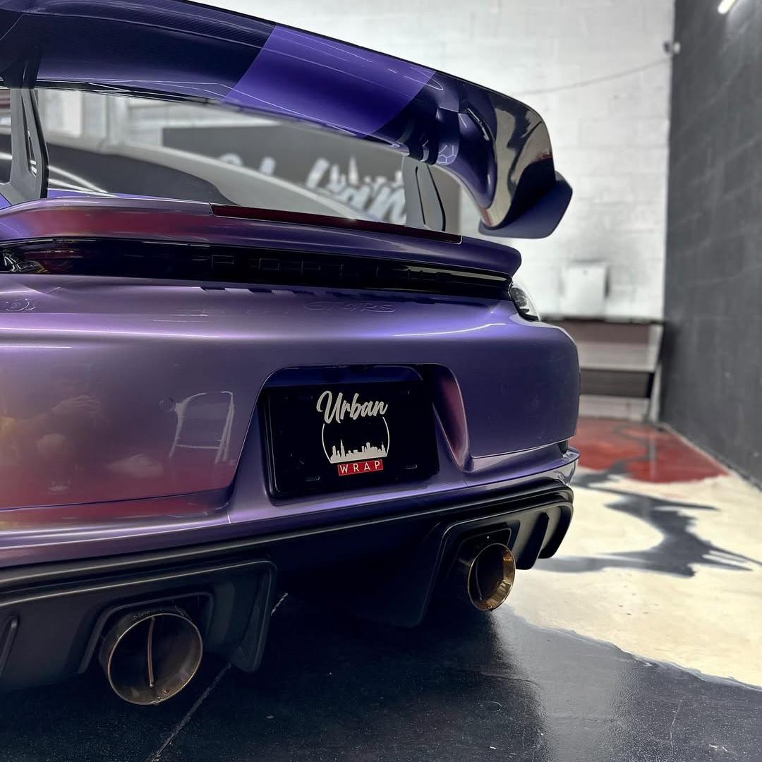 Gloss Metallic Viola Purple Car Vinyl Wrap PET review urbanwrapil 04