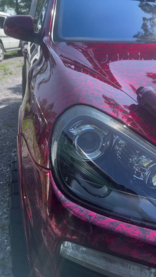 Gloss Red Forged Carbon Car Vinyl Wrap PET review 