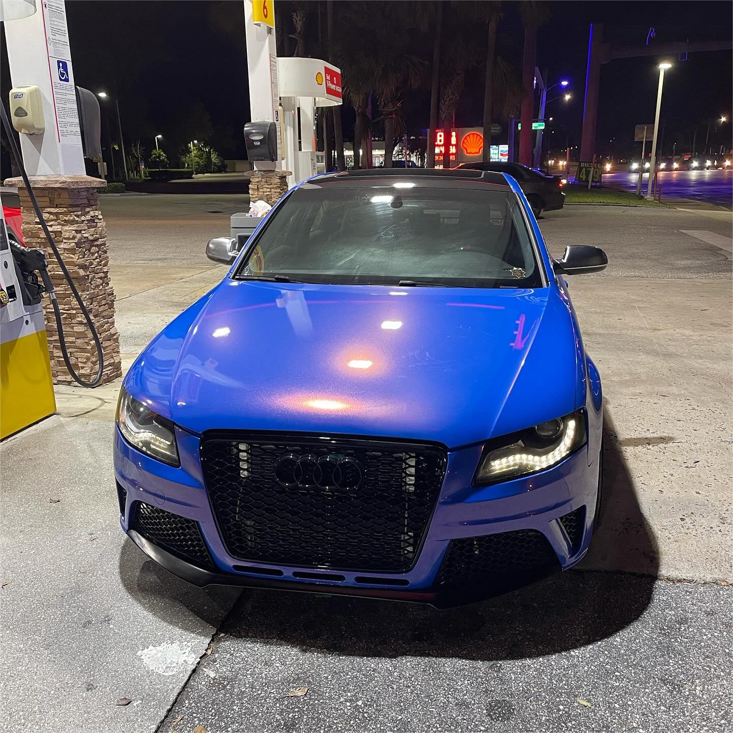 Gloss Metallic Diamond Blue Red Car Vinyl Wrap review Jesse Gonzalez 01