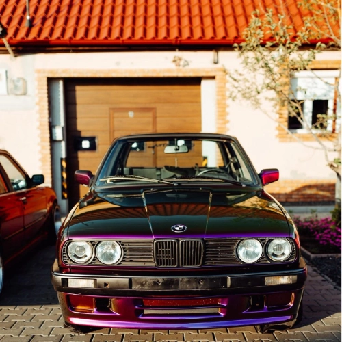 Gloss Metallic Chameleon Yellow Purple Car Vinyl Wrap PET review 