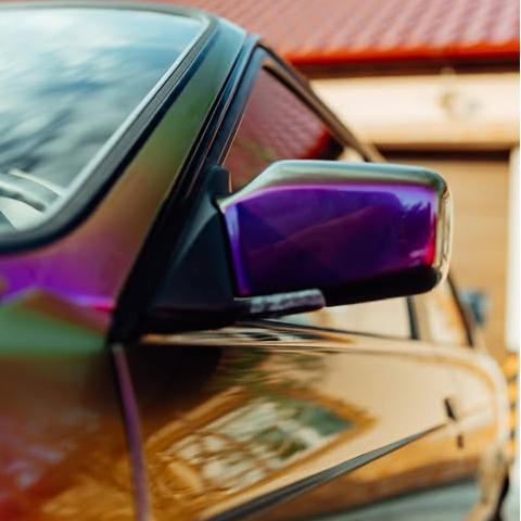 Gloss Metallic Chameleon Yellow Purple Car Vinyl Wrap PET review ella_e39 01
