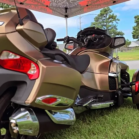 Satin Chrome Gold Brown Car Vinyl Wrap review 