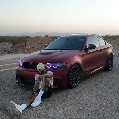 Satin Chrome Metallic Romanee Red Car Vinyl Wrap  review 