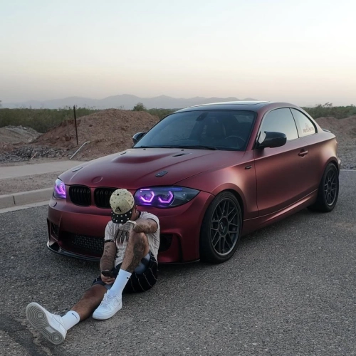 Satin Chrome Metallic Romanee Red Vinyl Wrap | Romania Red Wrap PET review 