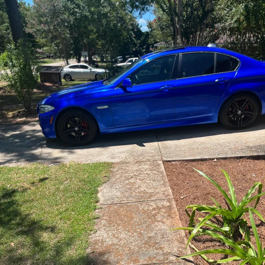 Gloss Metallic Deep Blue Car Vinyl Wrap PET review realsolorichey 03