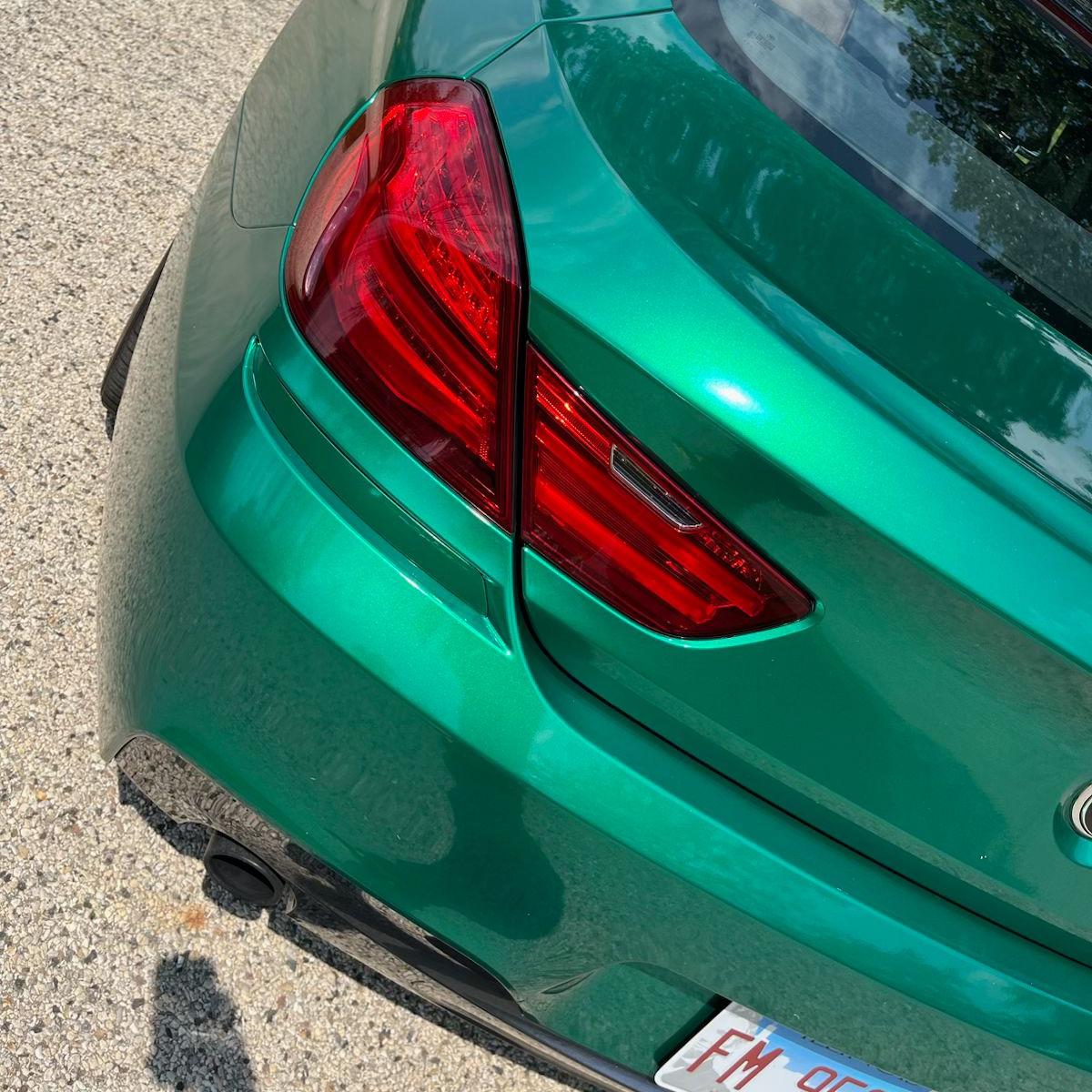 Gloss Metallic British Royal Green Car Vinyl Wrap PET  review rayreiew 02