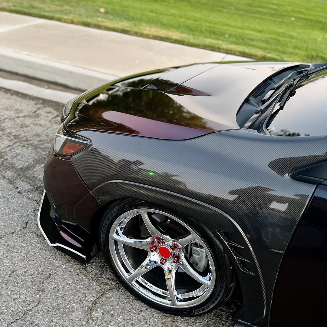 Gloss Diamond Chameleon Black Red Vinyl Wrap review vb_izumi 03