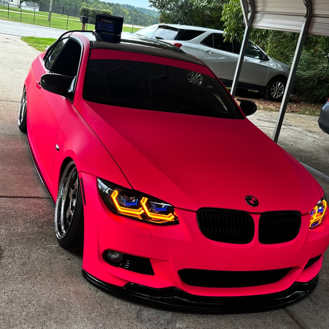 Ultimate Flat Fluorescent Pink Car Vinyl Wrap PET review me92dez 02