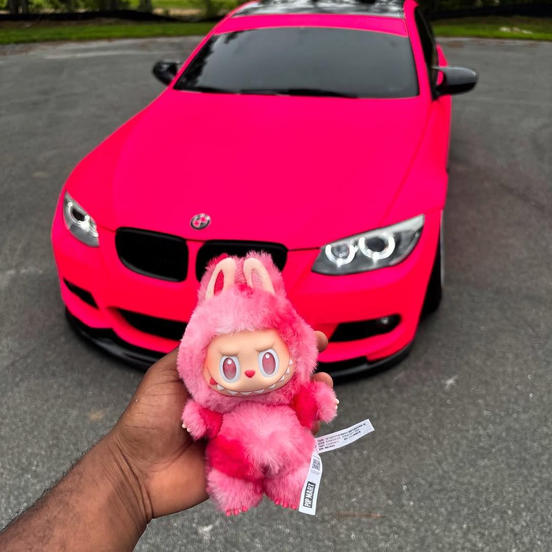 Ultimate Flat Fluorescent Pink Car Vinyl Wrap PET review me92dez 00