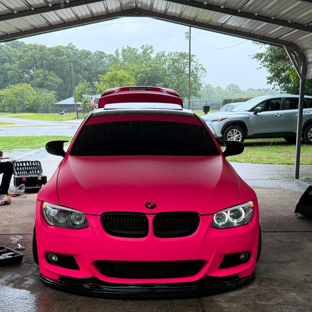 Ultimate Flat Fluorescent Pink Car Vinyl Wrap PET review me92dez 04