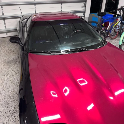 Gloss Metallic Pagoda Red Car Vinyl Wrap PET review 