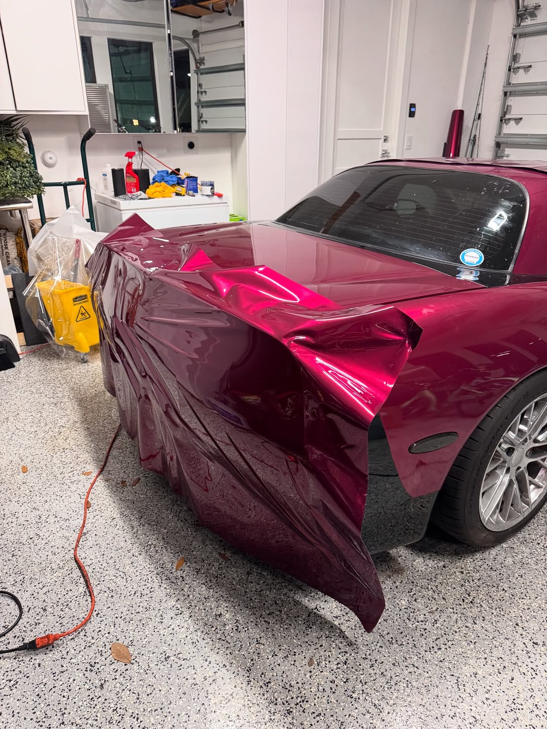 Gloss Metallic Pagoda Red Car Vinyl Wrap PET review tobydcars 03