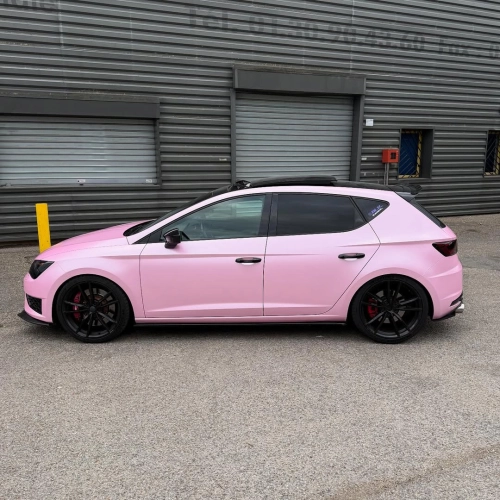 Matte Satin Bubblegum Pink Car Vinyl Wrap review 