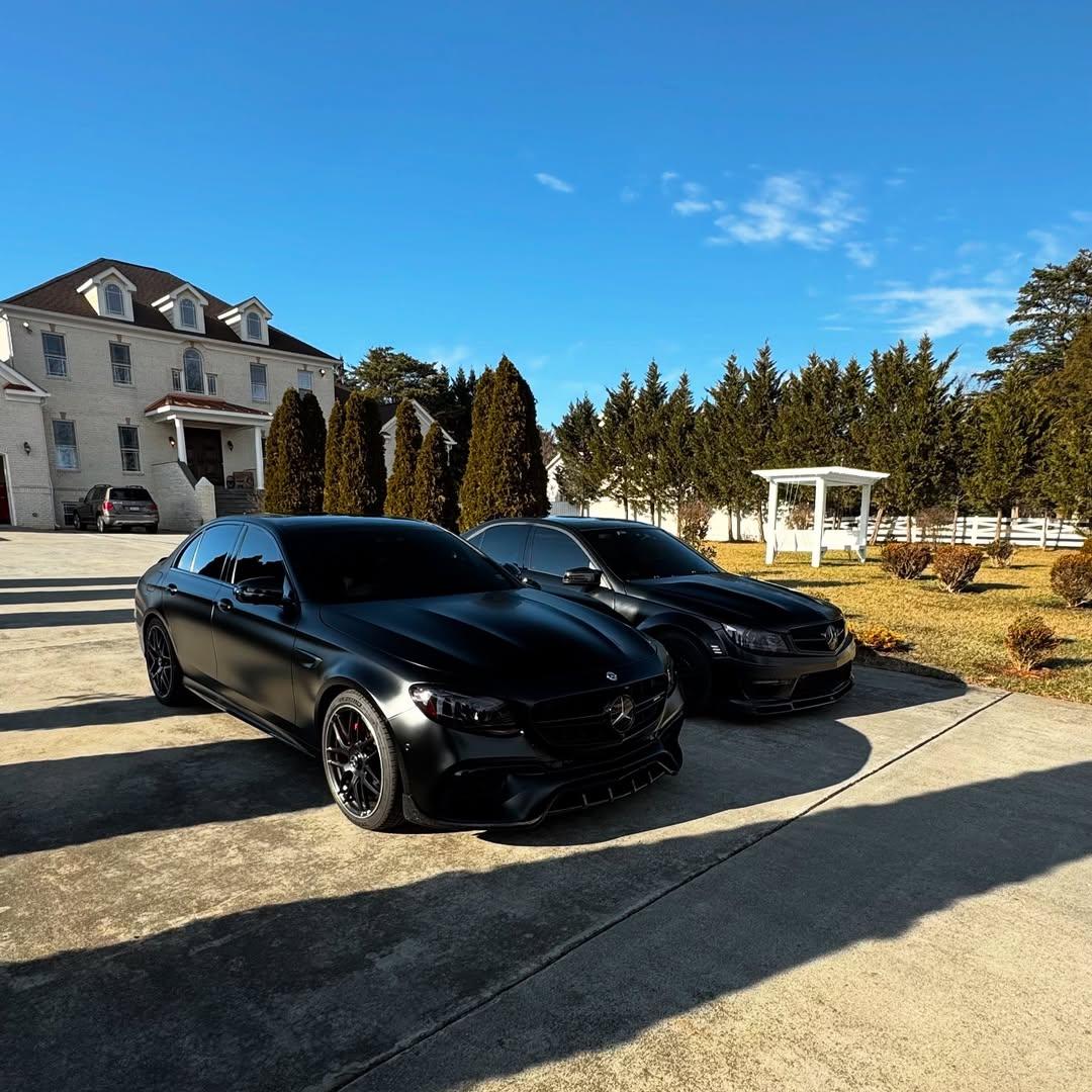 Matte Satin Black Ceramic Black Car Vinyl Wrap BMW  PET  review D1 01