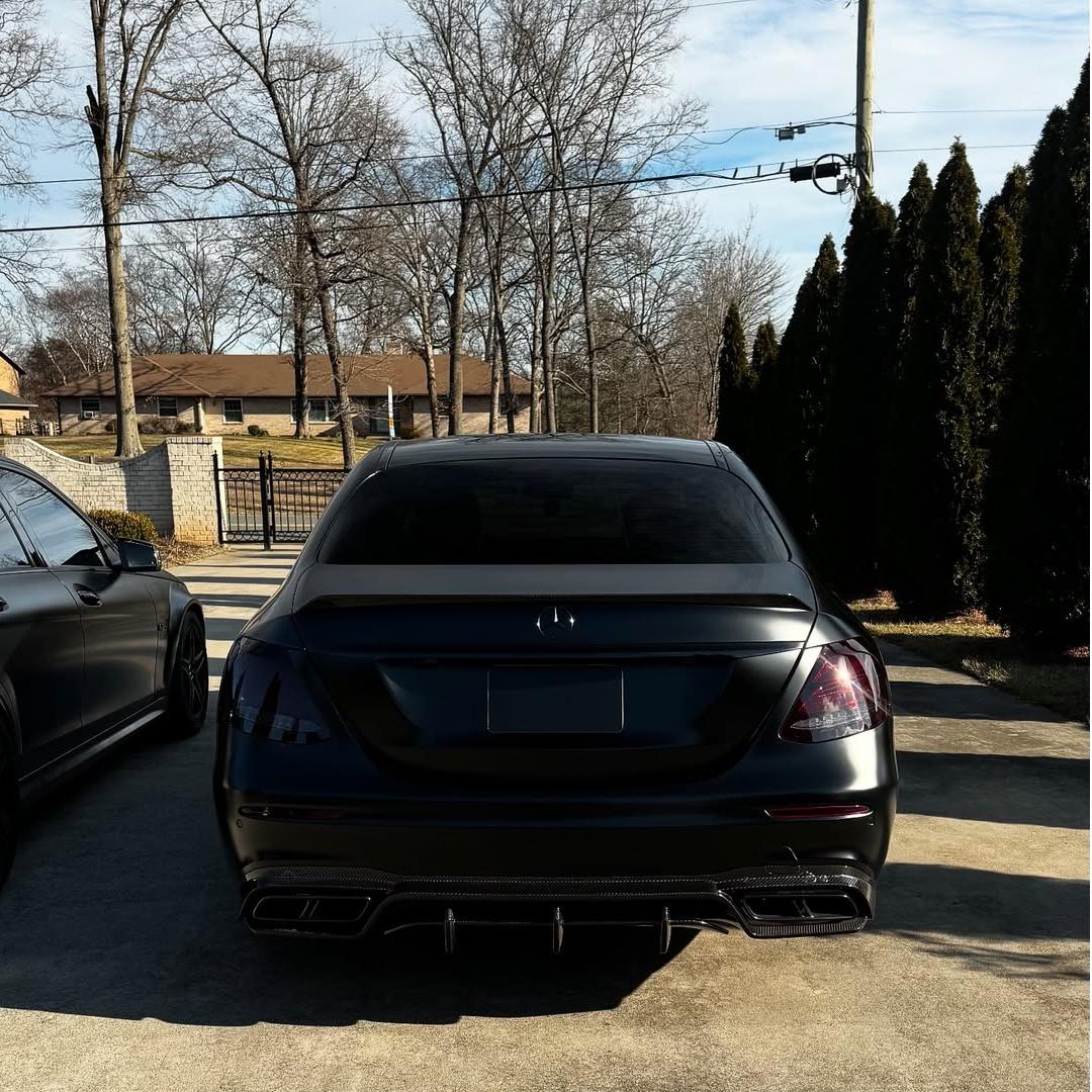 Matte Satin Black Ceramic Black Car Vinyl Wrap BMW  PET  review D1 02