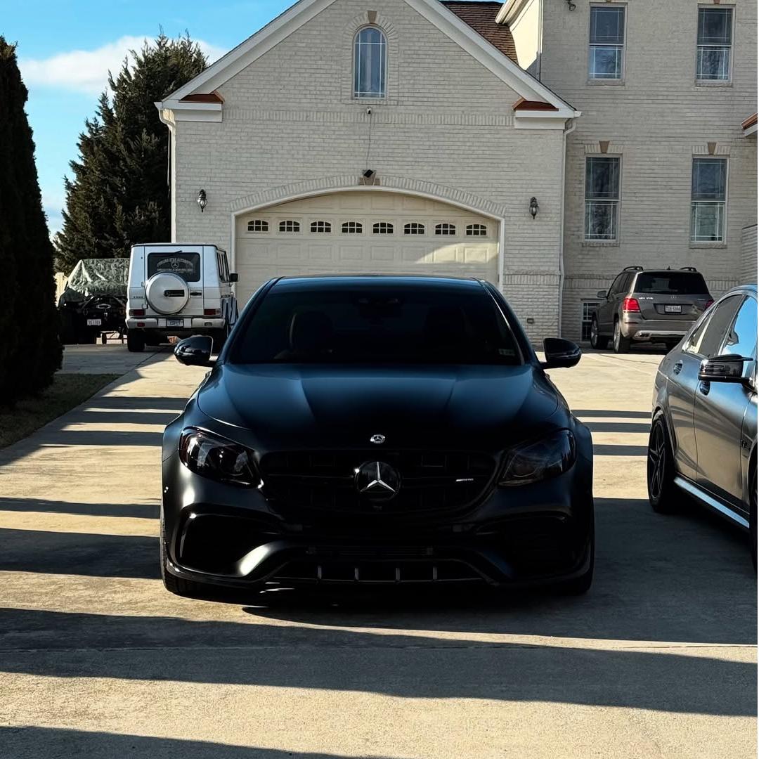 Matte Satin Black Ceramic Black Car Vinyl Wrap BMW  PET  review D1 03