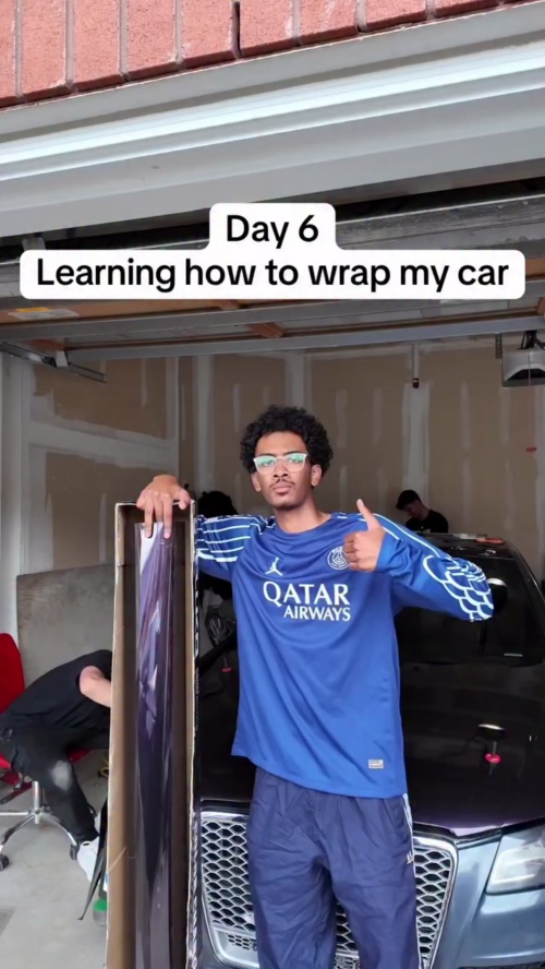 Gloss Metallic Gentian Purple Car Vinyl Wrap  PET review 