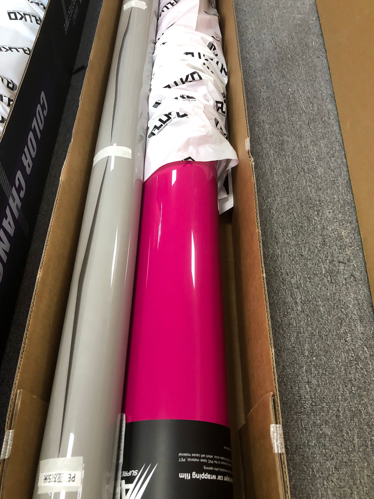 Gloss Crystal Rose Red Car Vinyl Wrap PET review Crystal 00