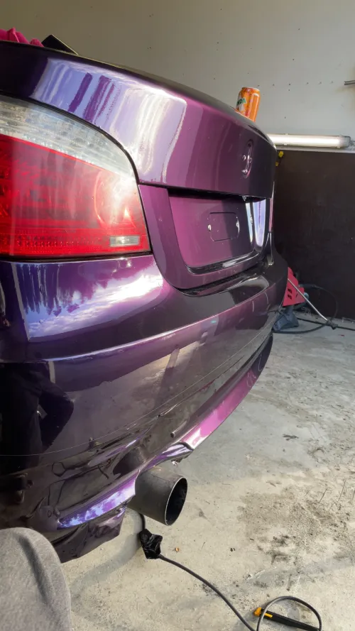 Gloss Metallic Midnight Purple Car Vinyl Wrap BMW PET review 