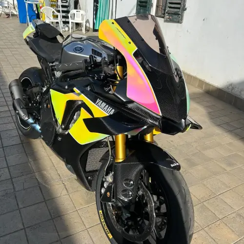 Gloss Rainbow Chrome Holographic Pink Car Vinyl Wrap review 