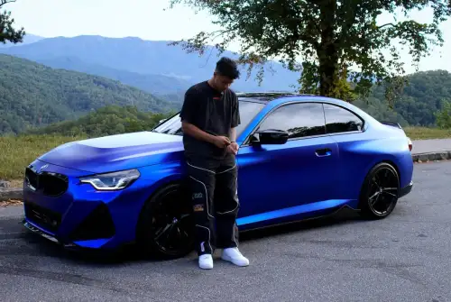 Matte Metallic Satin Blueberry Car Vinyl Wrap  review 