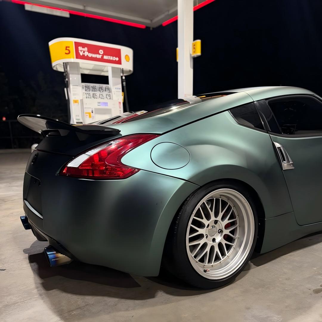 Matte Metallic Satin Hunter Green Car Vinyl Wrap review wrappedbymelly 04