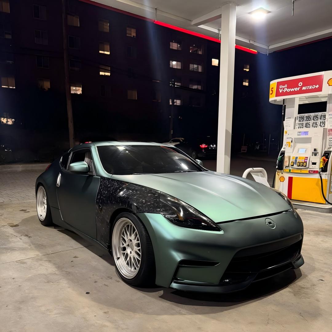 Matte Metallic Satin Hunter Green Car Vinyl Wrap review wrappedbymelly 05