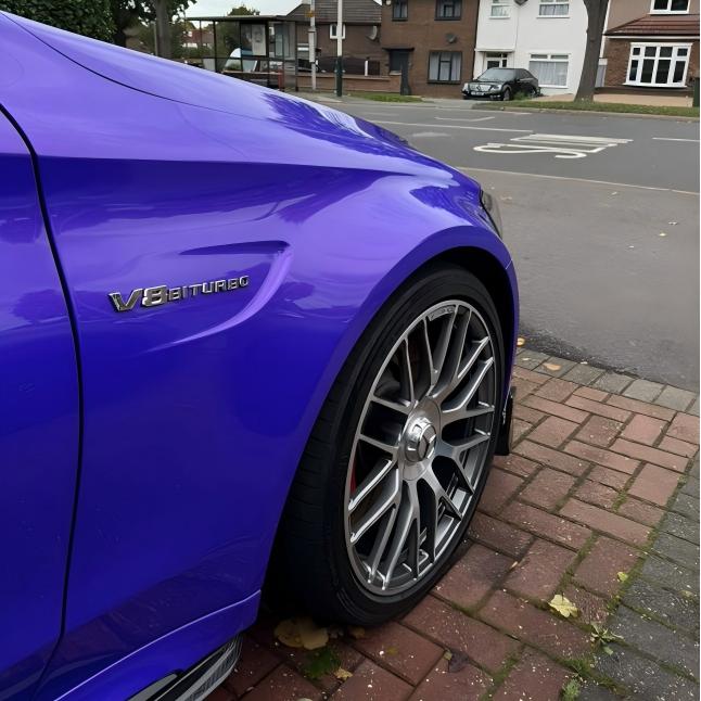 Glossy Metallic Royalty Purple Explosion Purple Vinyl Wrap PET review kailendavey 04