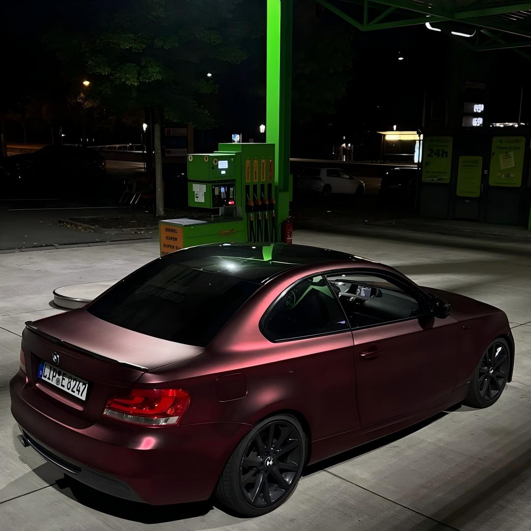 Satin Chrome Metallic Romanee Red Car Vinyl Wrap  review most_wanted_1er 02