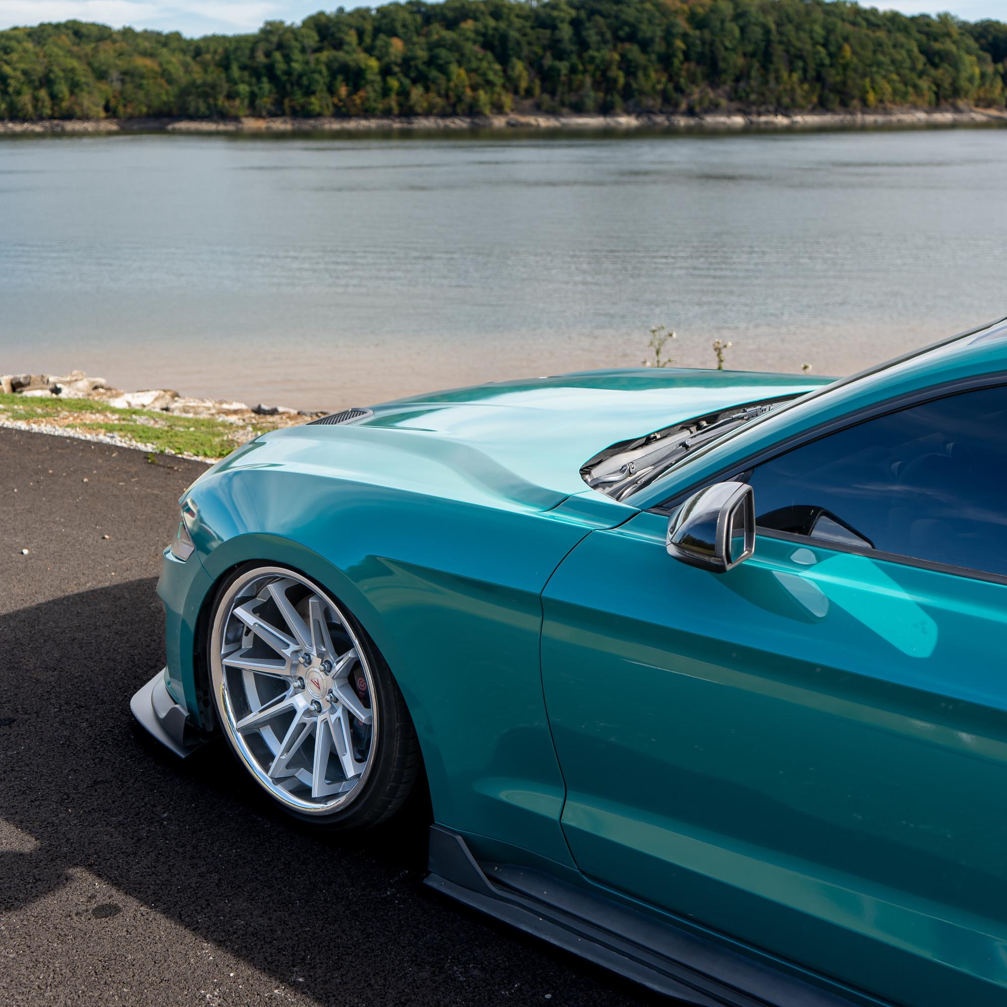 Gloss Storm Green Car Vinyl Wrap PET review Bryan Juarez 05